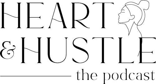 The logo for the podcast called Hearth & Hustle