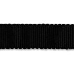 Grosgrain style rayon ribbon in black