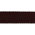 Grosgrain style rayon ribbon in brown