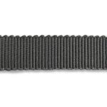 Grosgrain style rayon ribbon in grey