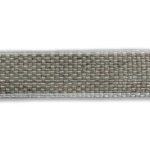 Natural linen ribbon in a light grey