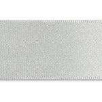 Ice white eco satin ribbon made from recycled plastic