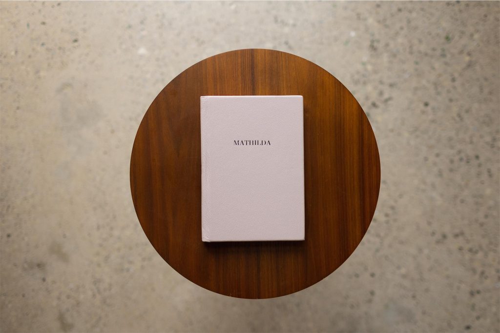 An A5 smaller affordable leather bound album