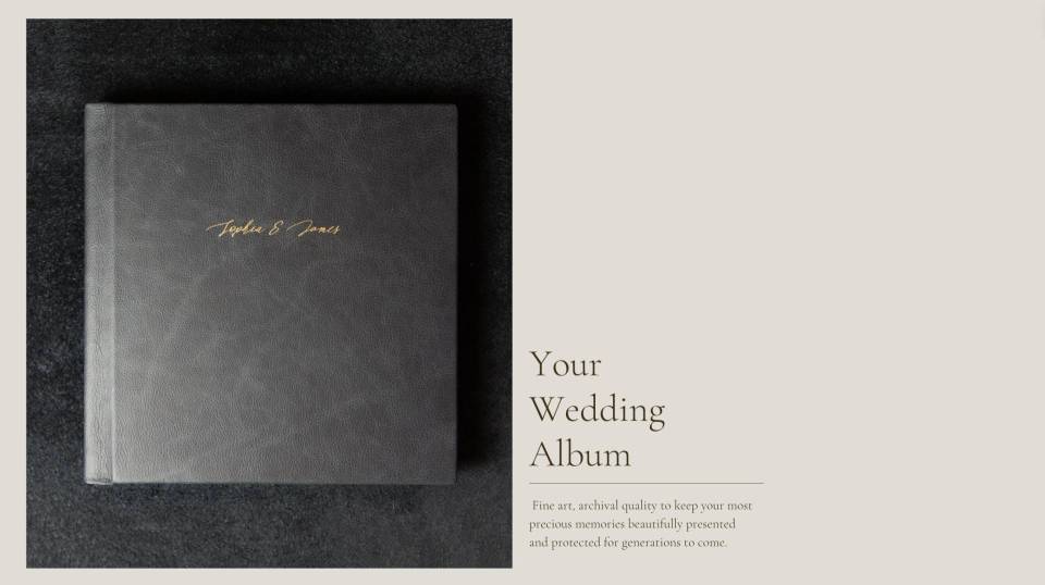 Example of a Canva brochure for professional photographers