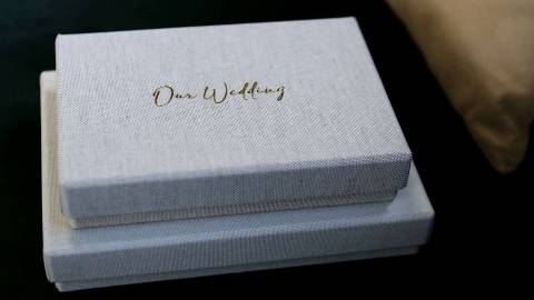 A stack of every day handmade boxes to hold prints