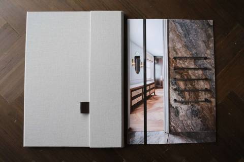 An example of how an interior design can use the Luxury Print Folder for the business proposals